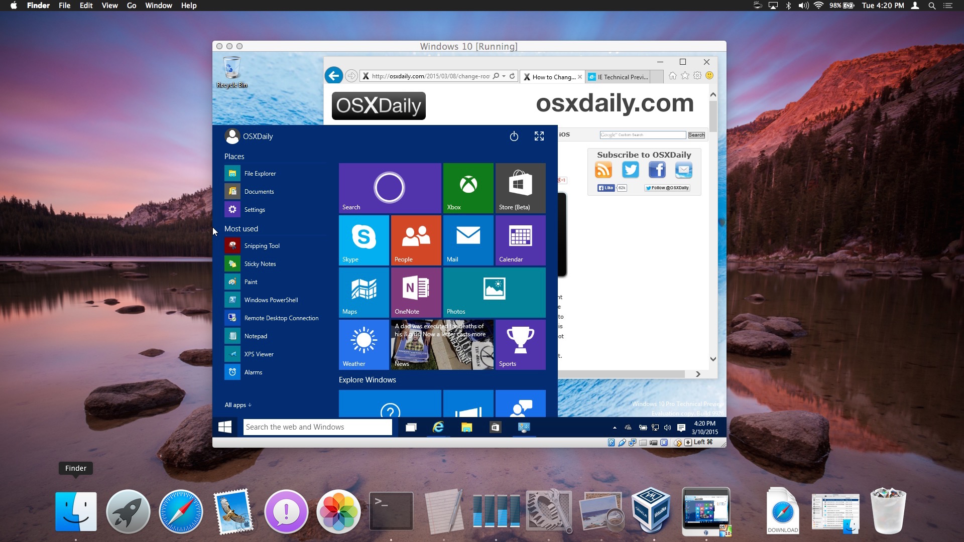 Windows 10 free download for mac